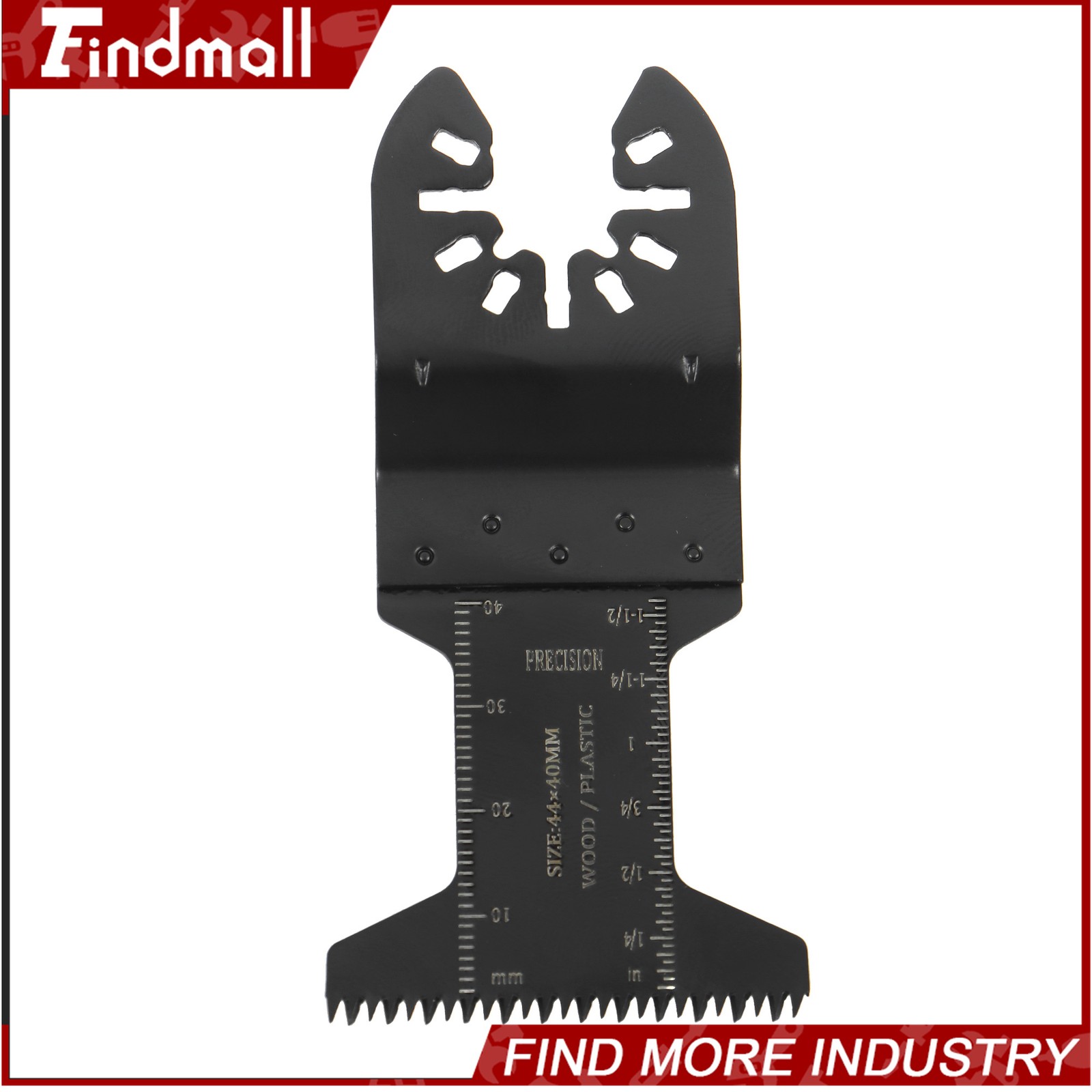 Findmall 55PCS 6 Types Universal Titanium Oscillating Saw Blades Multitool Blade