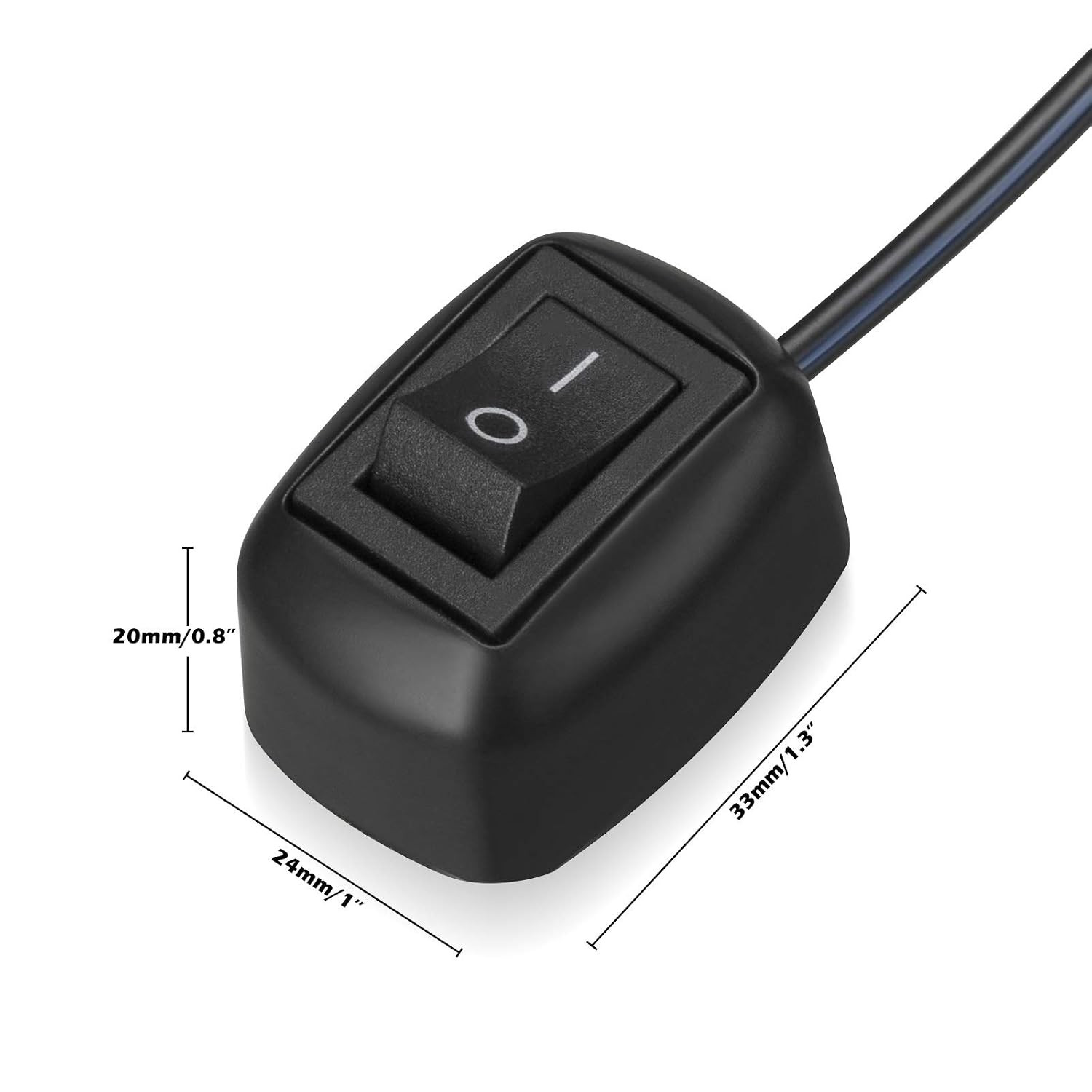 Paste Type Switch Car Push Button Switch On/Off DC12V Water Drop Shape DIY Car S