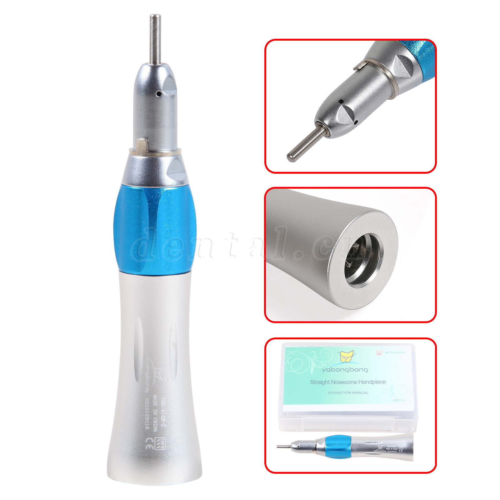 Estilo NSK Dental Contra Angulo Baja Velocidad Pieza de Mano 2Hole Micromotor