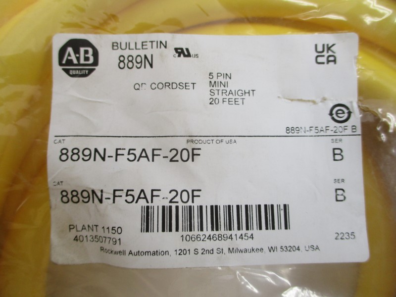 ALLEN BRADLEY 889N-F5AF-20F 600V 8A NSMP