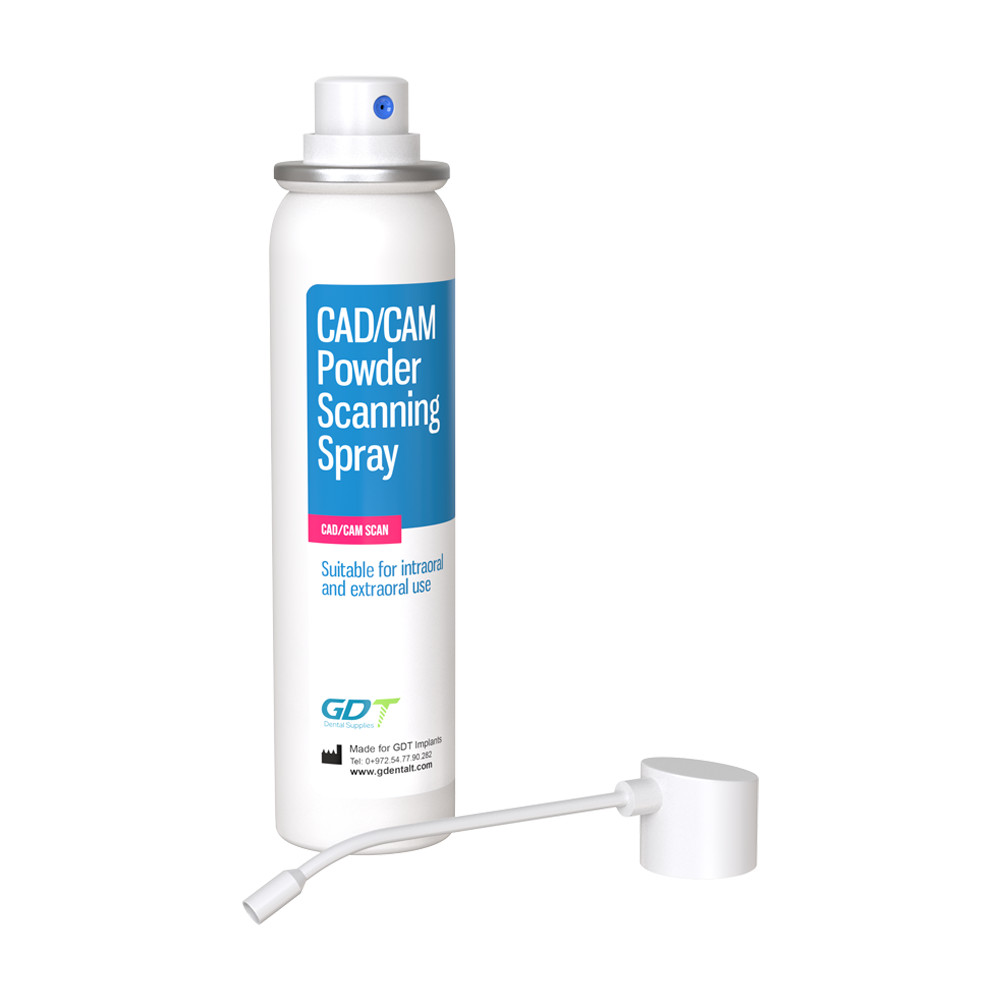 1x Dental CAD/CAM Scanning Spray 75ml Anti Reflective Digital Scan Powder