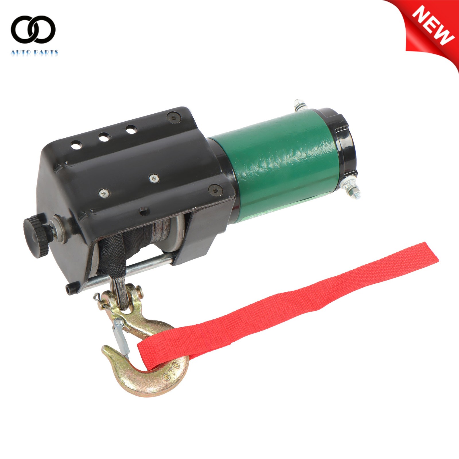 32ft Synthetic Rope 3000lbs Electric Winch 12VDC/1.3HP Wireless & Wired Remote