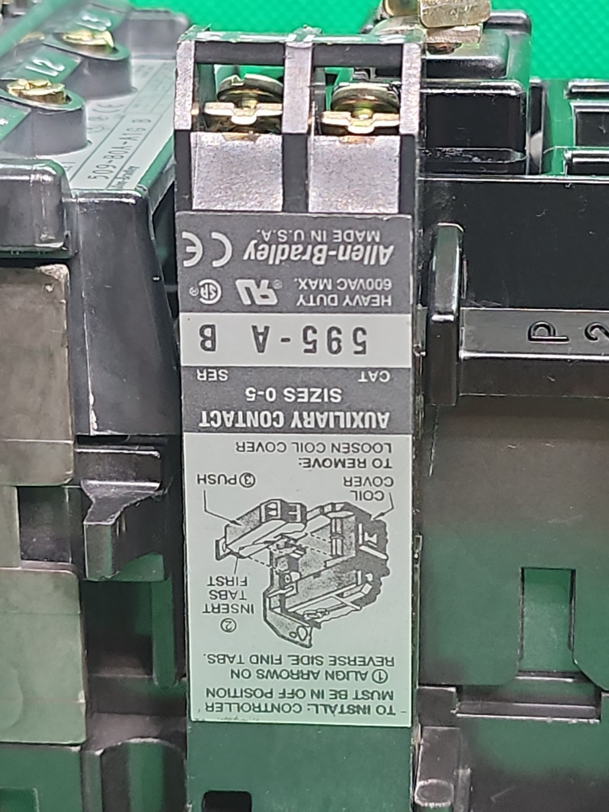 ALLEN B. 509-B0A-A1G B Magnetic Motor Starter Paired 592-A1GA A Relay [1ES4-2]