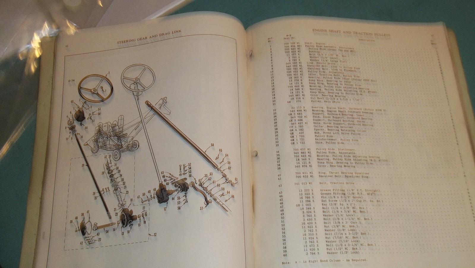 Massey Harris Self Propelled Corn Picker Service Manual Parts List Catalog-1950