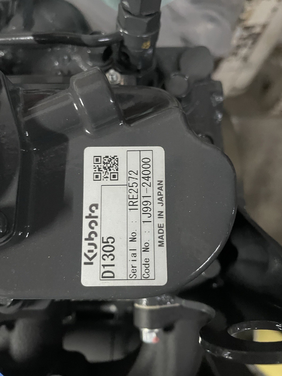 New Toro/ Kubota Engine 133-8083,1J991-24000 Model 1J99124000, D1305-EF03