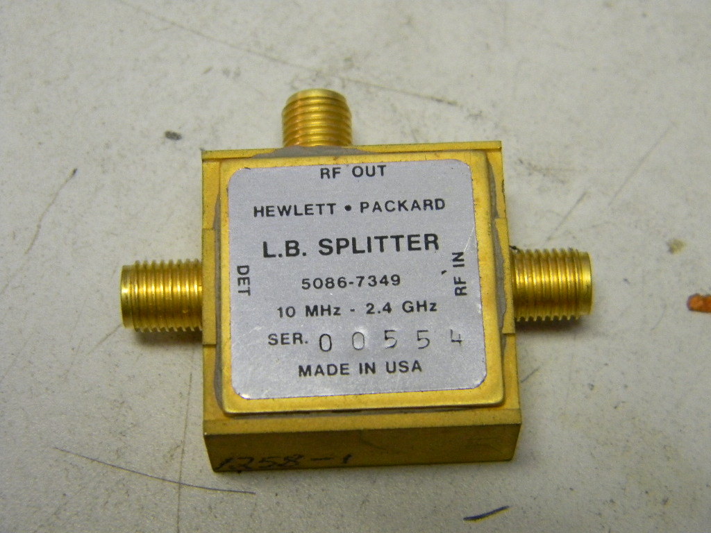 Hp Agilent 5086-7349 10Mhz-2.4Ghz L.B. Splitter