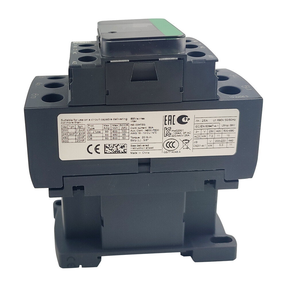 LC1D25P7 Deca Contactor 240V coil 3NO 25A replace Schneider Contactor LC1D25P7