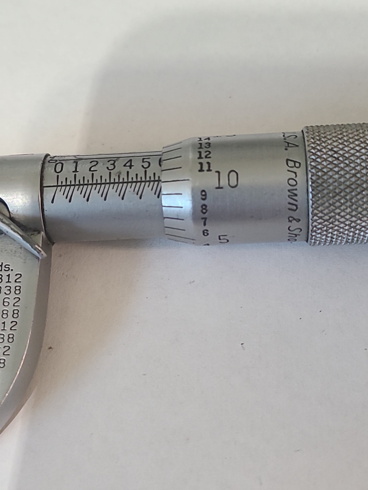 Vintage Brown and Sharpe No. 1 Outside Micrometer 0-1″