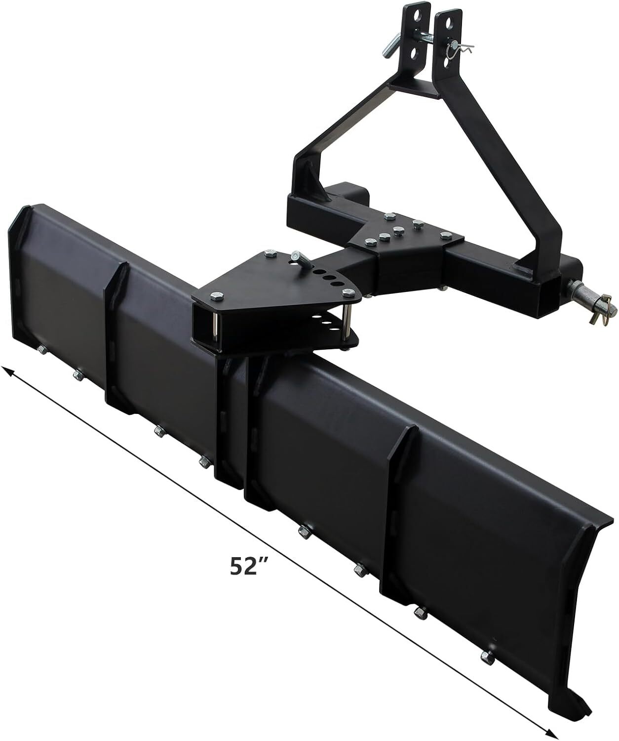 52″ 3 Point Rear Grading Blade for Tractor Cat 0 Cat 1 Scrpaer Heavy Duty Steel