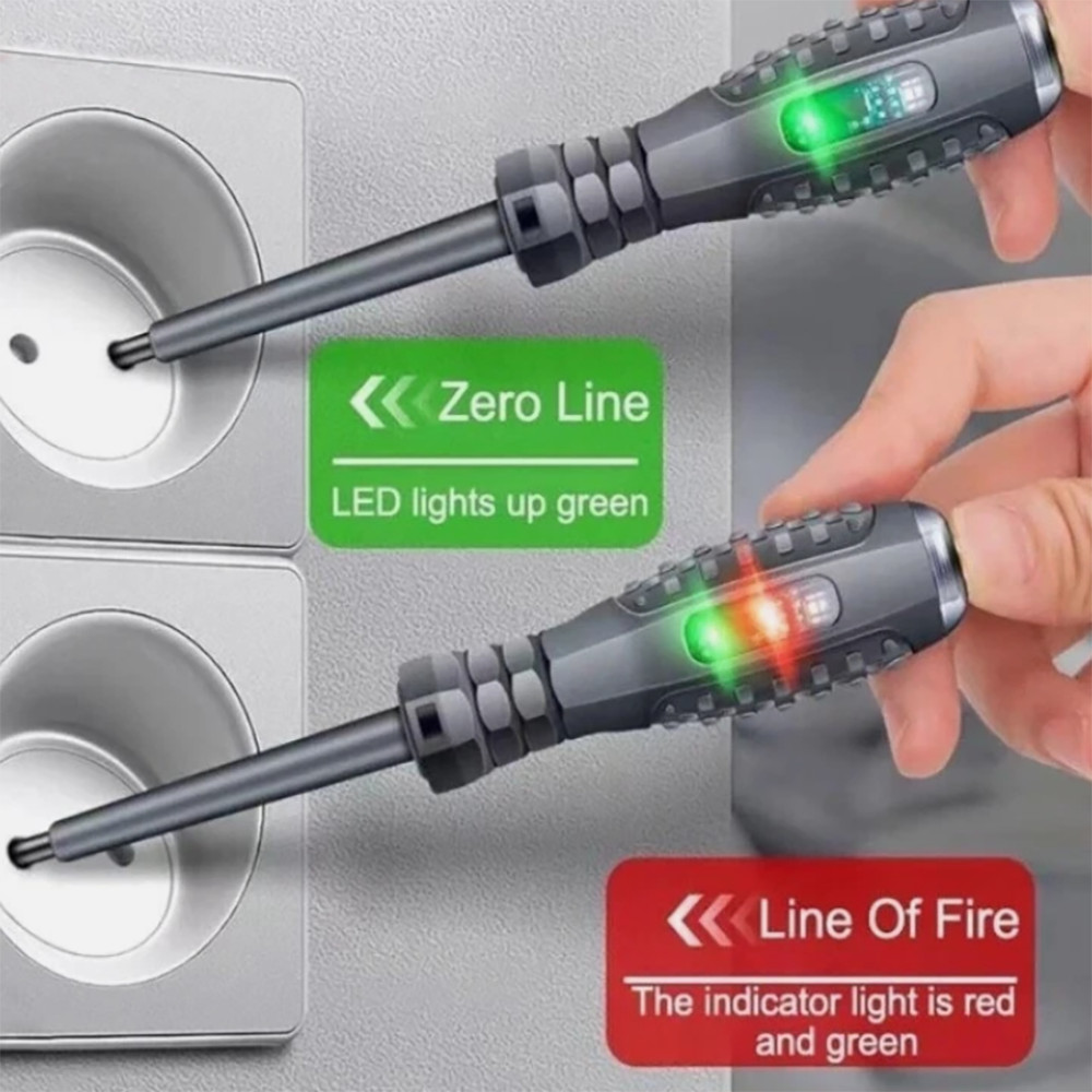 1/2Pc AC DC Non-Contact Voltage Tester Pen 12-220V Electric Volt Detector Sensor