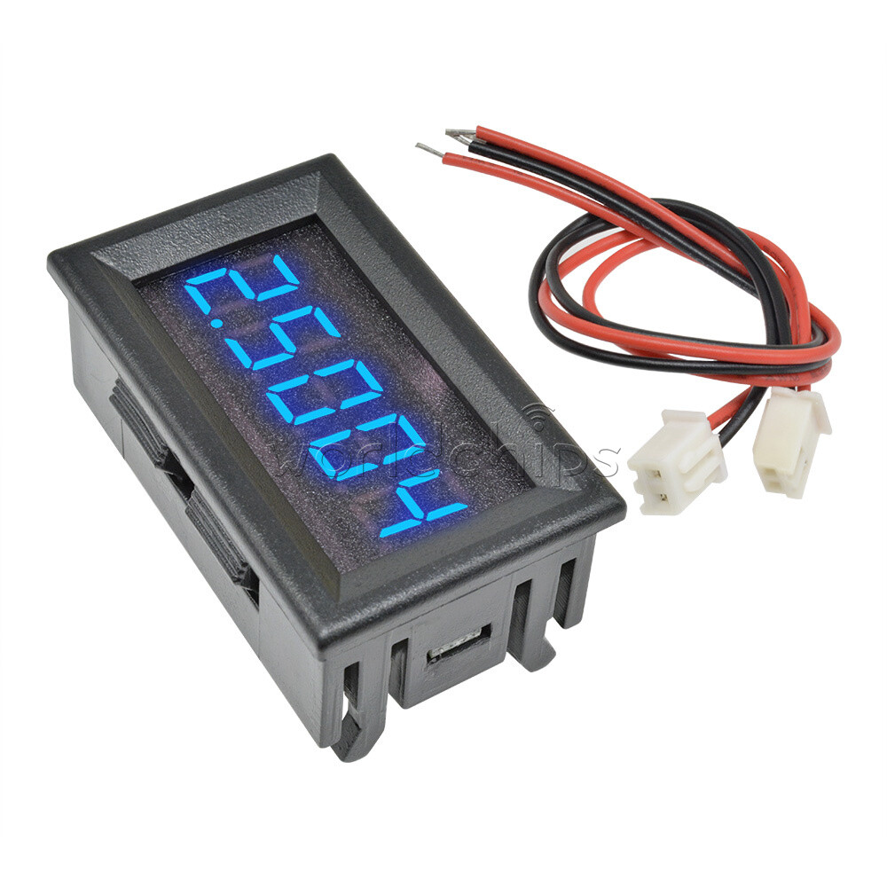 LED 5 Digit DC 0-4.3000-33.000V Digital Voltmeter Voltage Meter Car Panel Blue