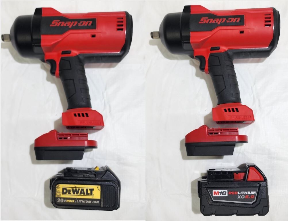 Snapon lithium tool to M18 or 20v Dewalt battery adapter