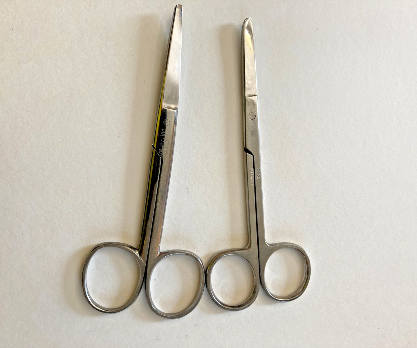Lot Of 2 Sharp Operating Everyday Use Scissors Straight Instrument
