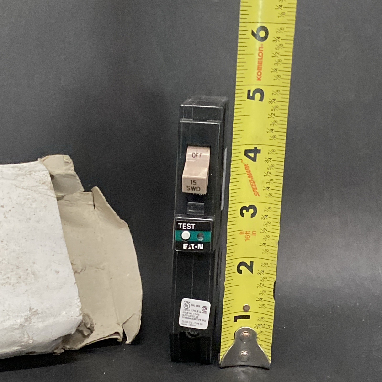 Eaton CHFCAF115PN 15A Plug-On Neutral Circuit Breaker Open Box YM