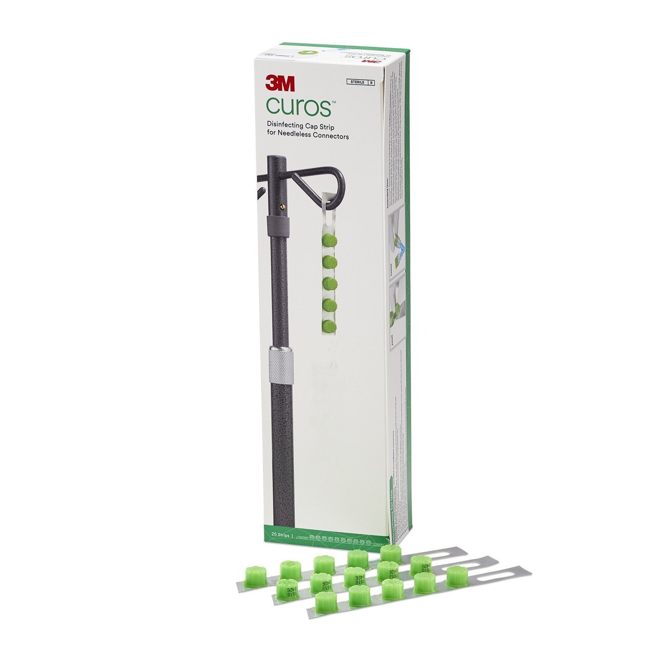 3M Curos Disinfecting Cap for Ports, PICC, IV Needleless Connectors – 50 ct