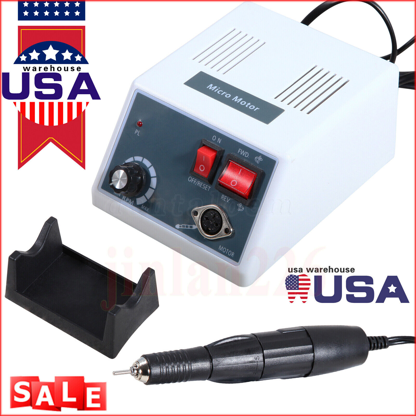 Dental Lab Marathon Electric Micromotor Polishing Unit & 35K rpm Motor Handpiece