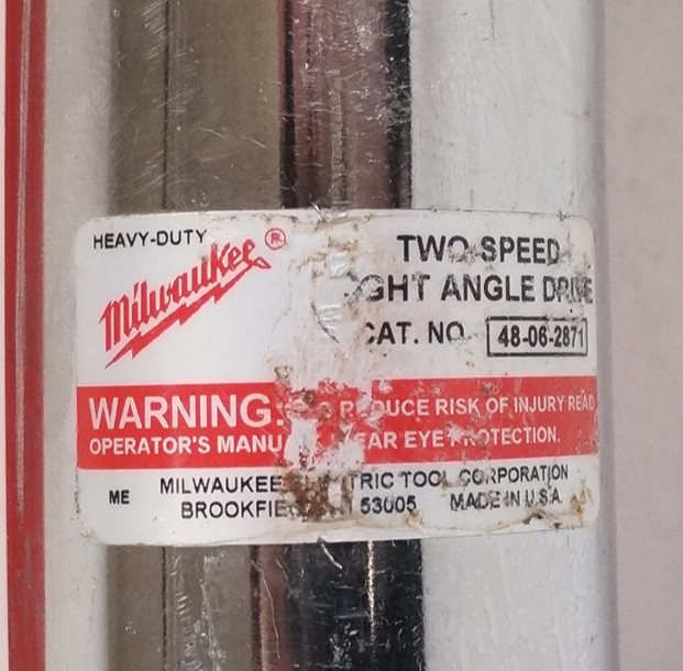 Milwaukee 1107-1 1/2″ Right Angle Drill 2-Speed w/ Case & Accessories Untested
