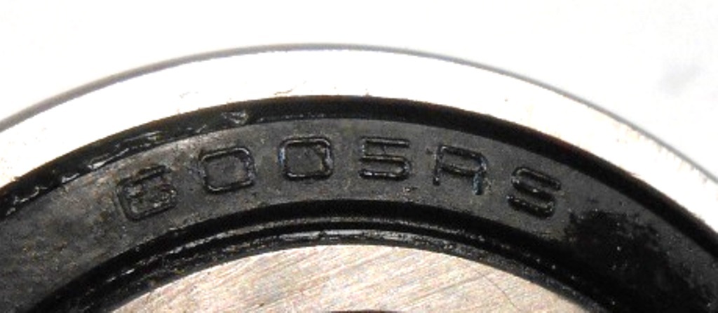 BEARINGS, 6005RS, LOT OF 3, UNKNOWN BRAND, 25 X 47 X 12 MM