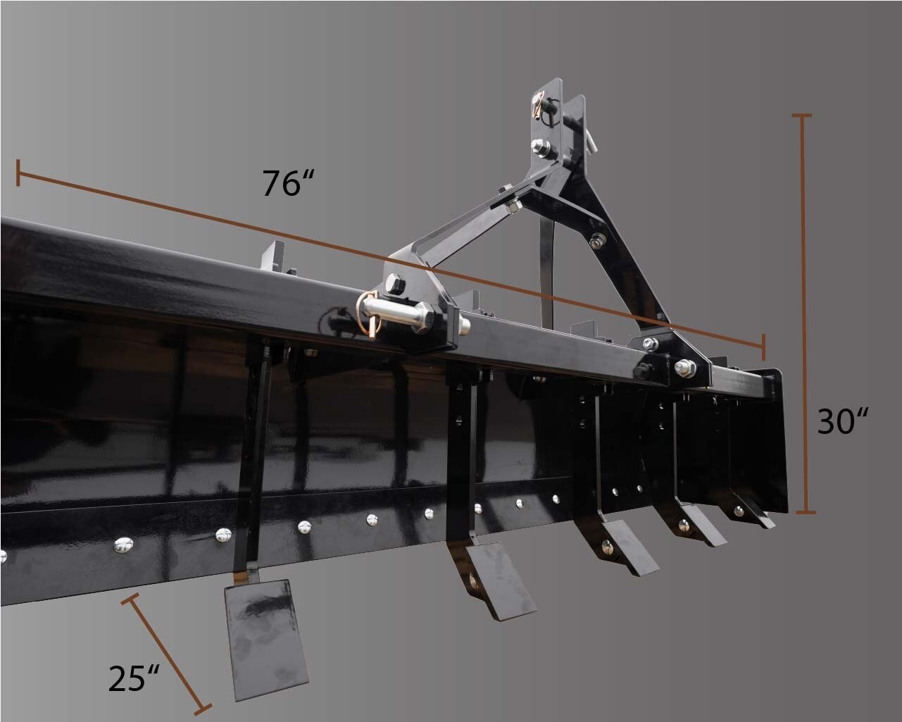 IMPACT IMPLEMENTS® Box Scraper for Category 1 Tractors