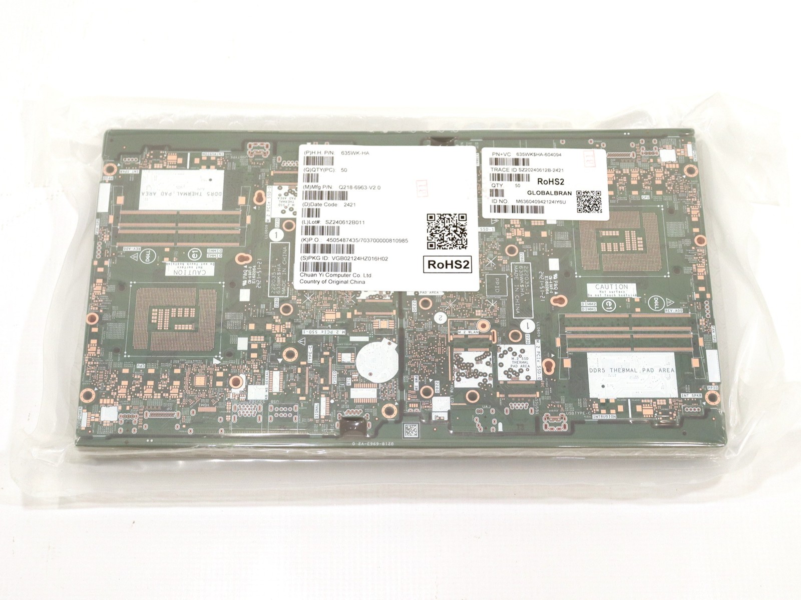 10.0 lbs. Rose Gold PCB Boards – 50 count Dell 635WK-HA Motherboard