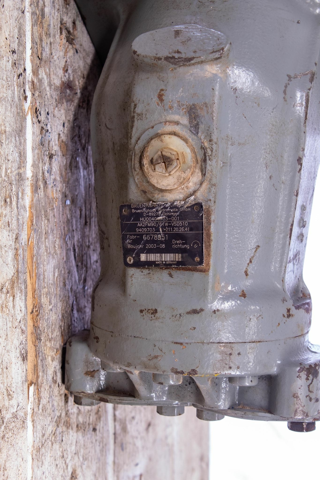 Rexroth Brueninghaus Hydromatic Bent Axis Hydraulic Motor AA2FM90/61W-VSD510