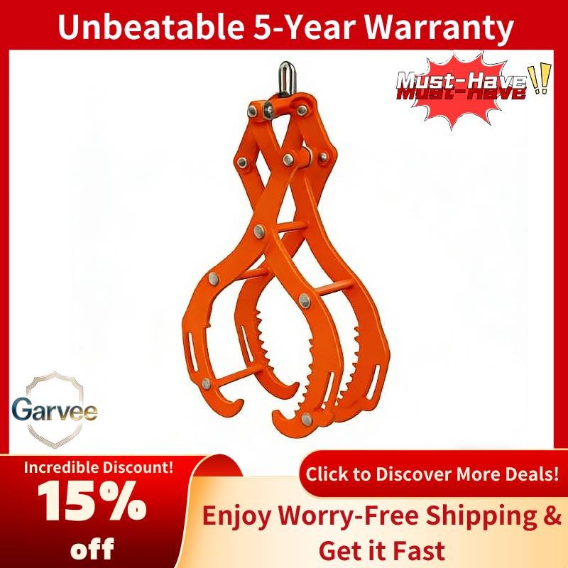 Log Lifting Tongs 28″ 4 Claw Timber Claw Hook Grapple Logging Tongs