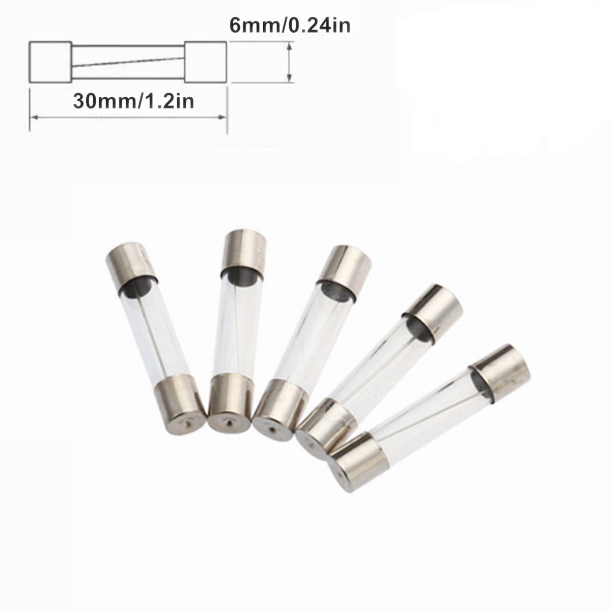 5Pcs F3AL250V 3A FAST Blow Fuse 6x30mm Fast Acting 250V 3 Amp Quick Blow Fuse