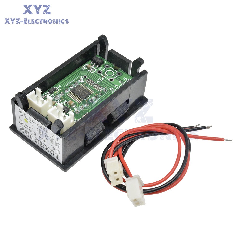 DC 0-4.3000-33.000V 5 Digit LED Digital Voltage Panel Meter Voltmeter Red Blue