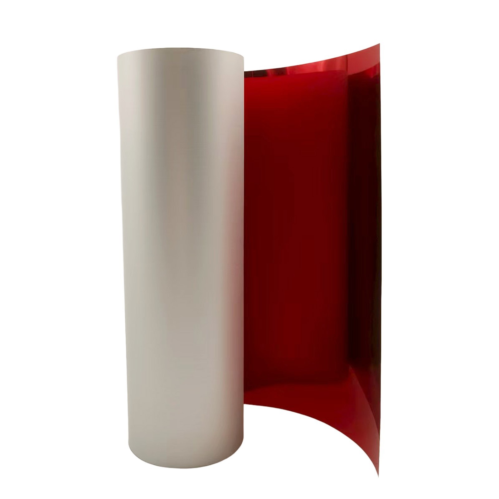13in x 32.8ft DTF Metallic Film Roll Cherry Red Cold Peel DTF Film