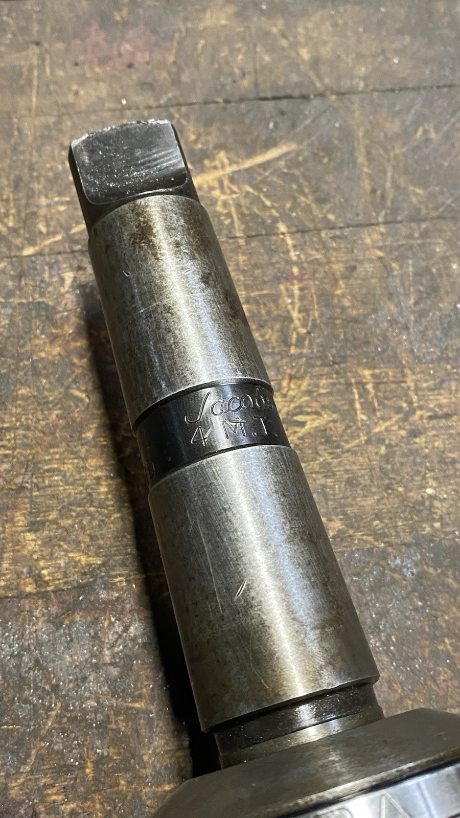 Jacobs 18N Ball Bearing Super Chuck with 4MT Shank Lathe Mill No. 4 Morse Taper