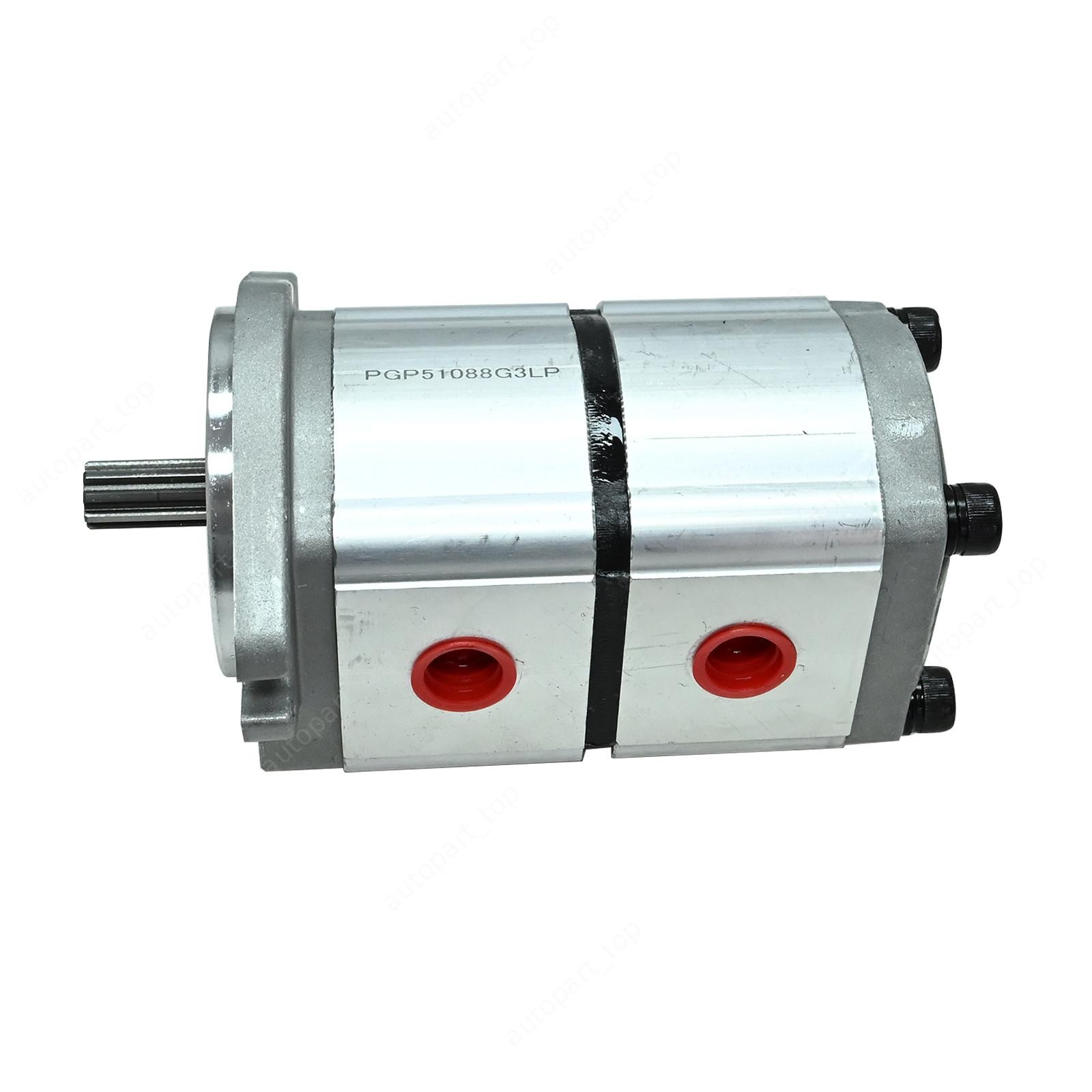For AGT KTT23 Skid Steer Dual Hydraulic Gear Pump PGP51088G3LP 6-12 GPM
