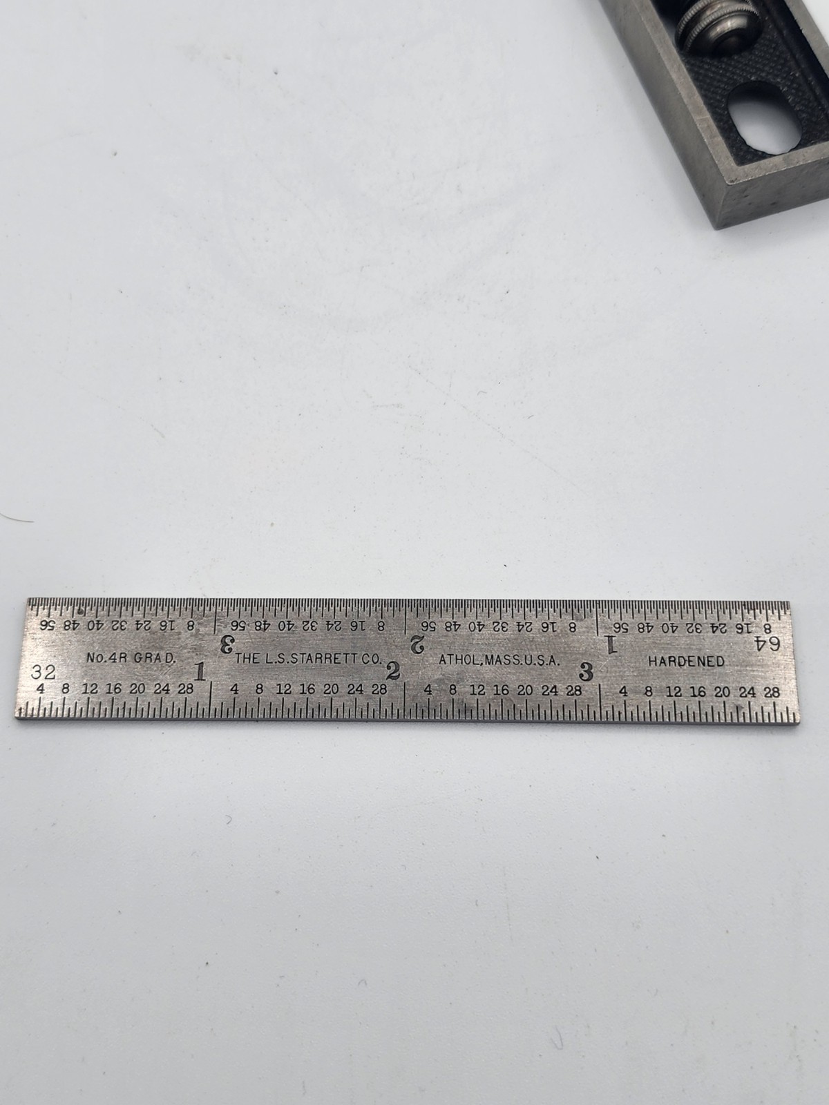Vintage L.S. Starrett 4R 4″ Metal Machinist Square
