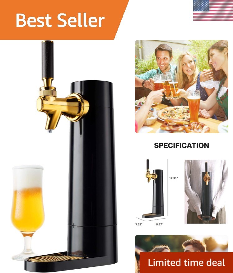 Draft Pour Beer Dispenser & Ultra Fine Foam Maker – Perfect for Home and Parties
