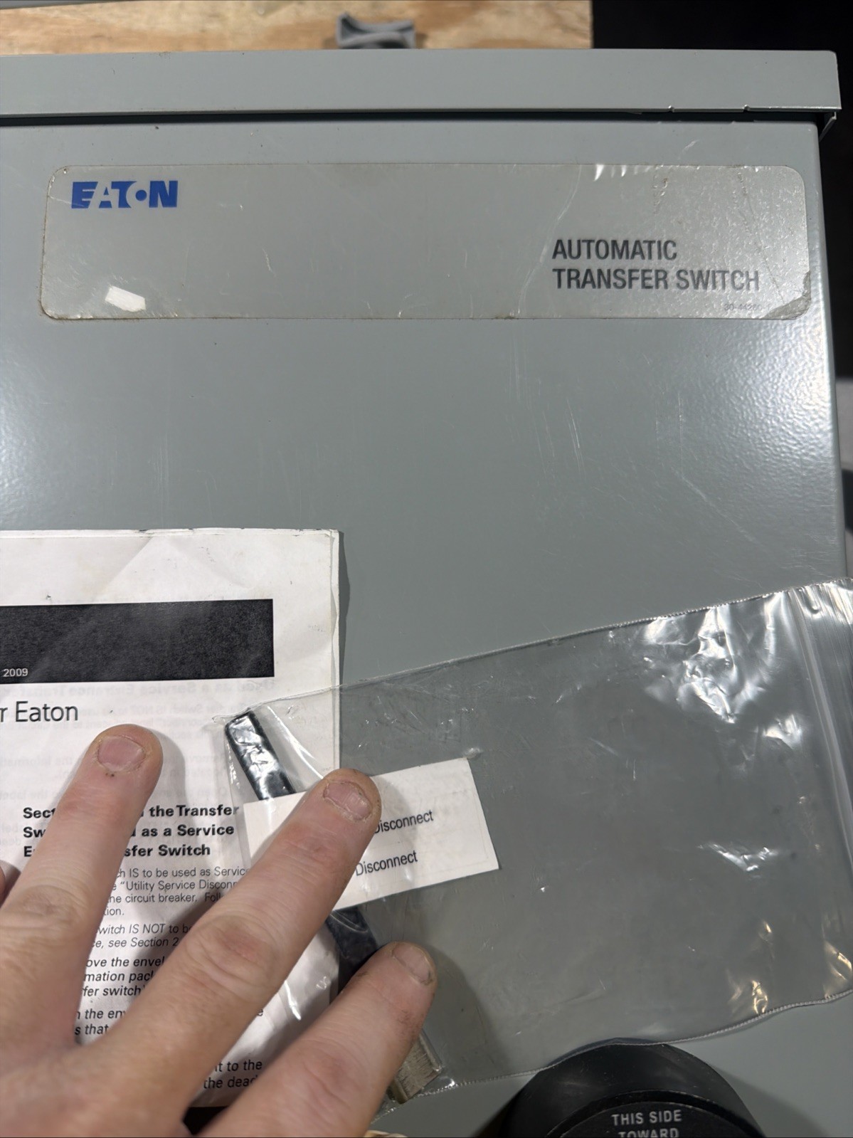 EATON EGSU100NSEACA Automatic Transfer Switch Used Working Takeout See Pics