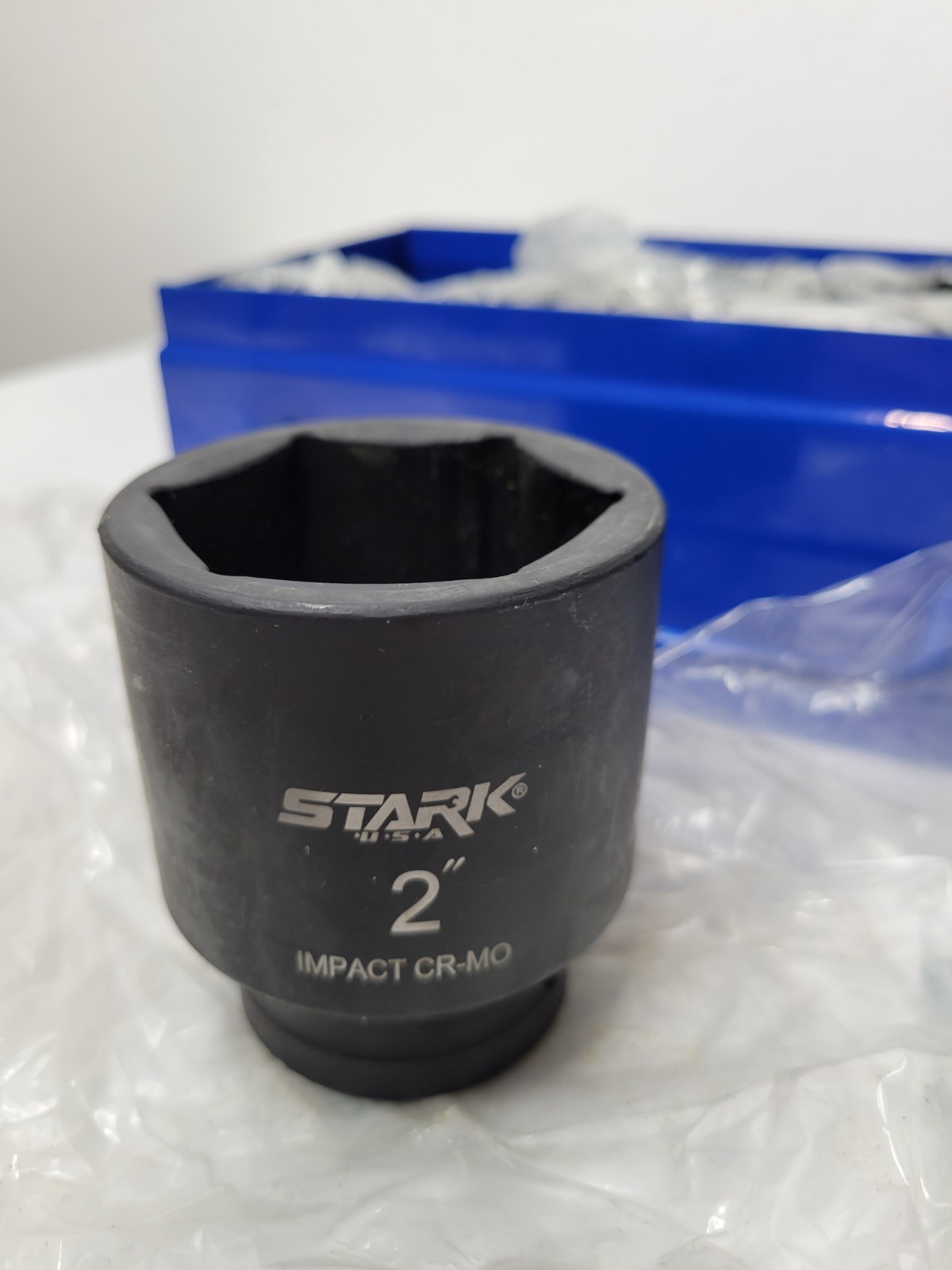 Stark USA 35105 10pc 1″ Drive Deep Impact Socket Set SAE CR-MO Metal Case *Read*