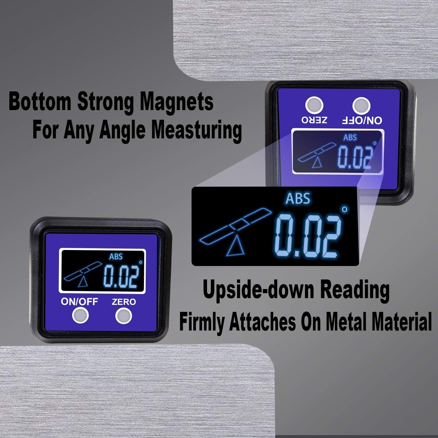 Digital Angle Gauge and Protractor, Digital Angle Finder Inclinometer Level B…