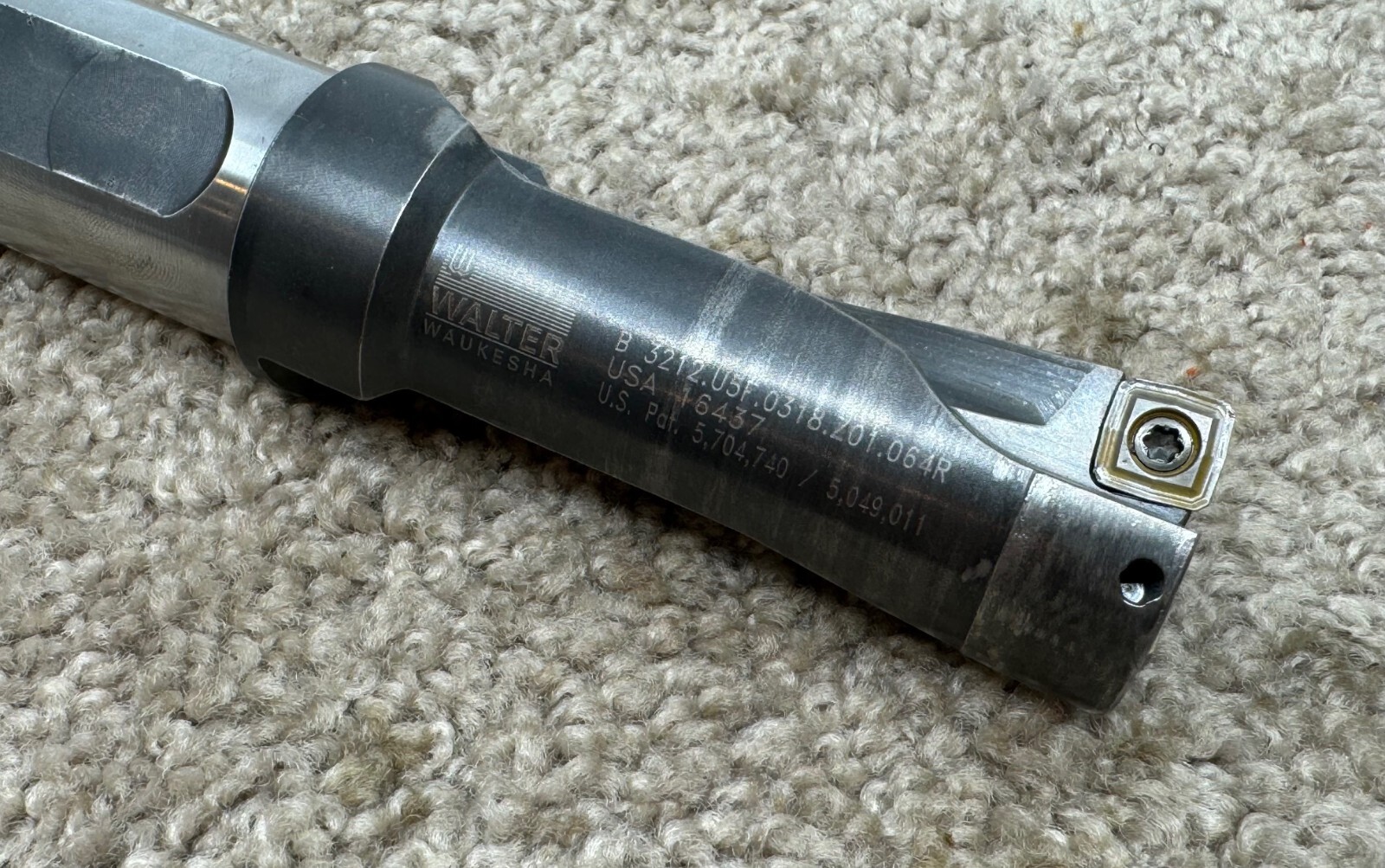 WALTER INSERT COOLANT DRILL – 1.25″ – B3212.U5F.0318.Z01.064R