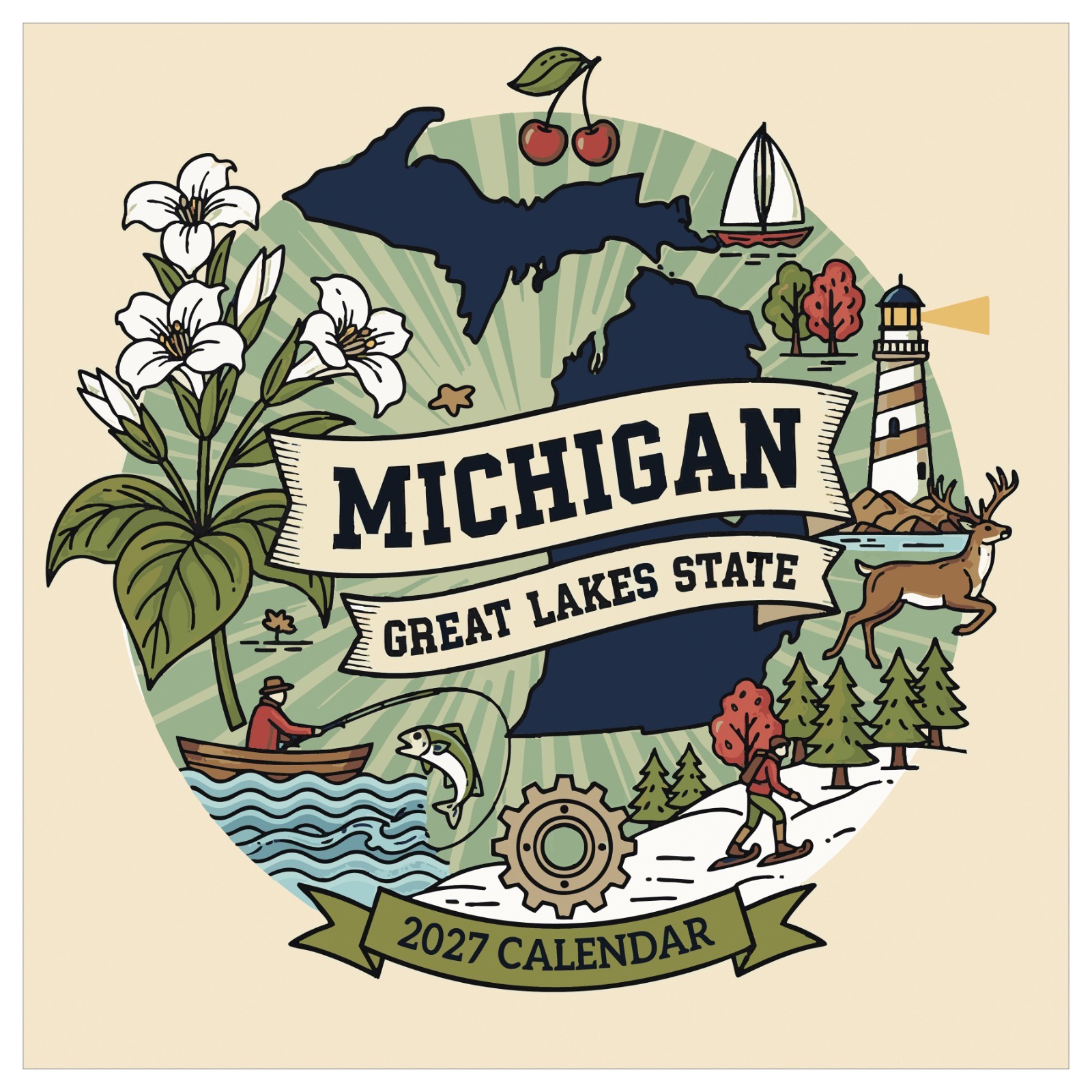 2027 Home: Michigan Wall Calendar