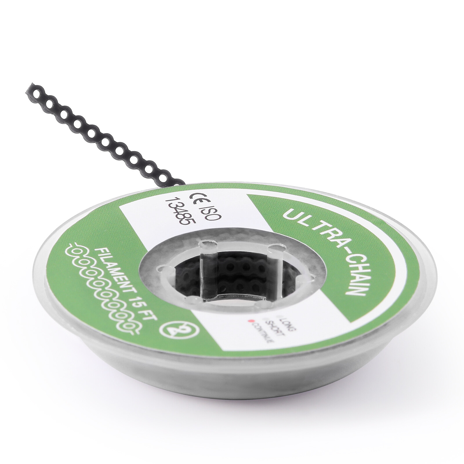Dental Orthodontic Elastic Continue Power Chain 15ft/roll For Wire Brace
