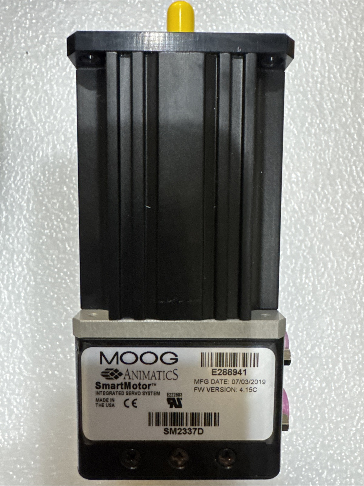MOOG ANIMATICS SM2337D SMARTMOTOR MFG 2019. TESTED GOOD.