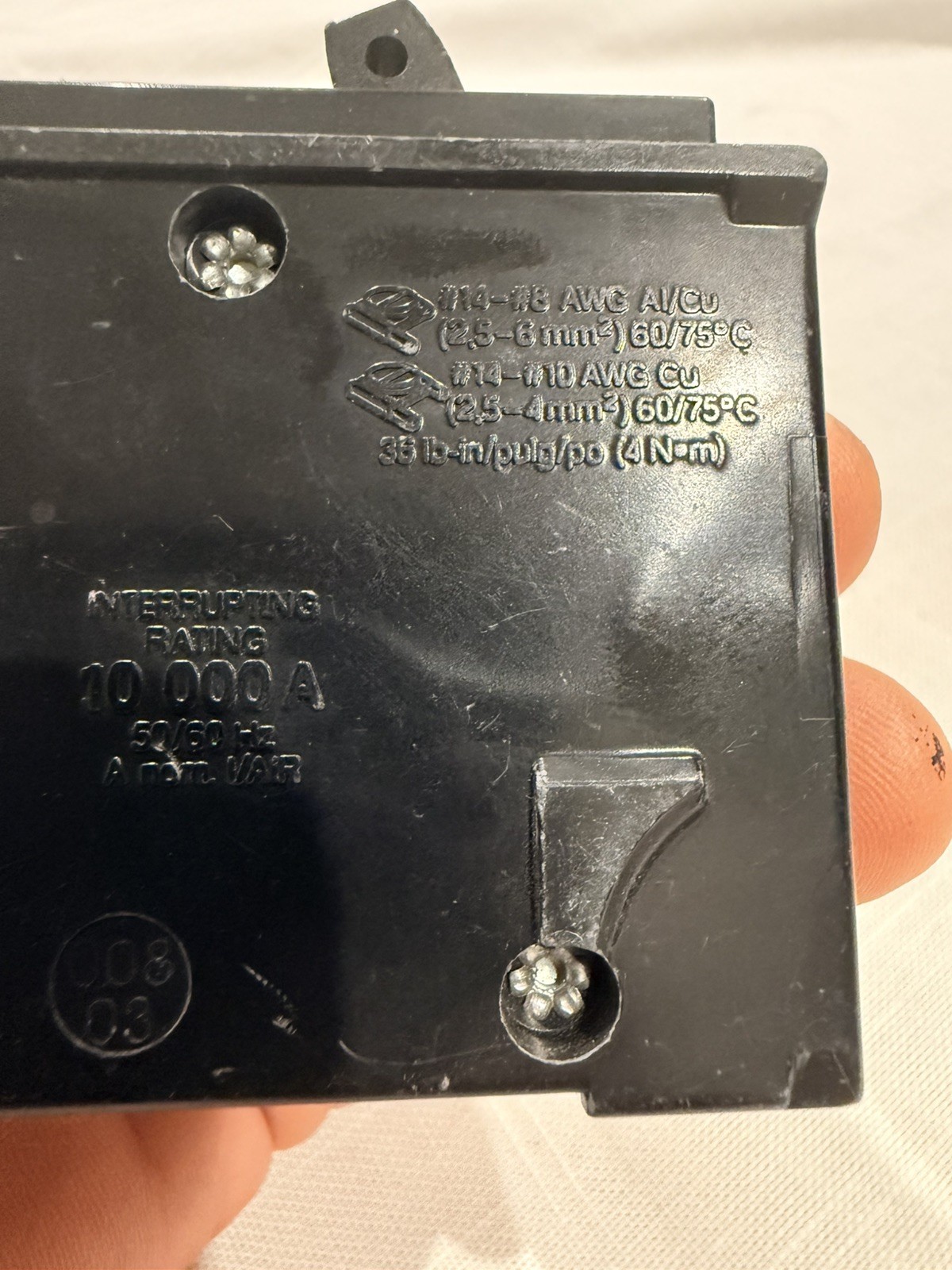 Square D 30-Amp Single-Pole Circuit Breaker (HOM130CP) preowned