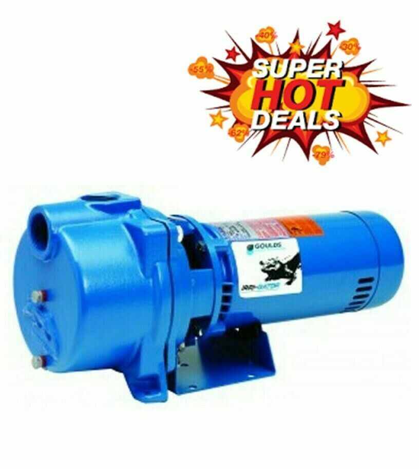 Goulds GT20 IRRI Gator Pump Self Priming Single Phase Centrifugal 2 HP 230 Volts
