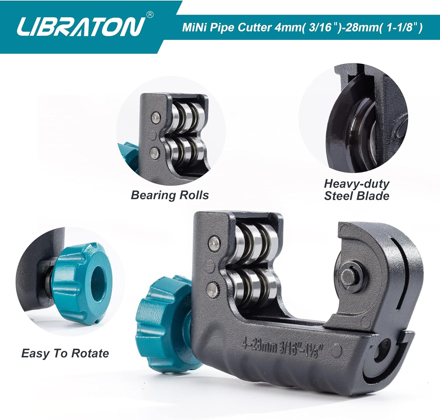 Copper Pipe Cutter 3/16″-1-1/8″, Mini Tubing Cutter, Copper Cutter | Pipe Cutter