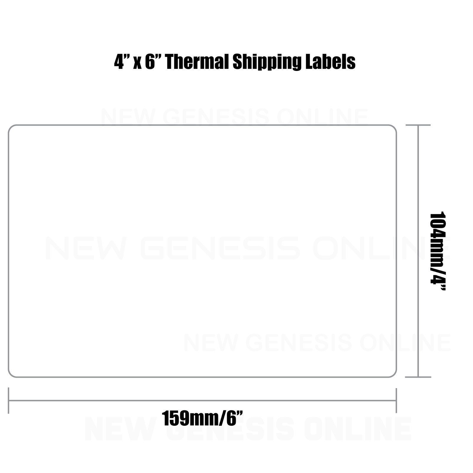 4 Rolls 220 Thermal Shipping Labels 4×6 Compatible 1744907 Dymo 4XL Label Writer