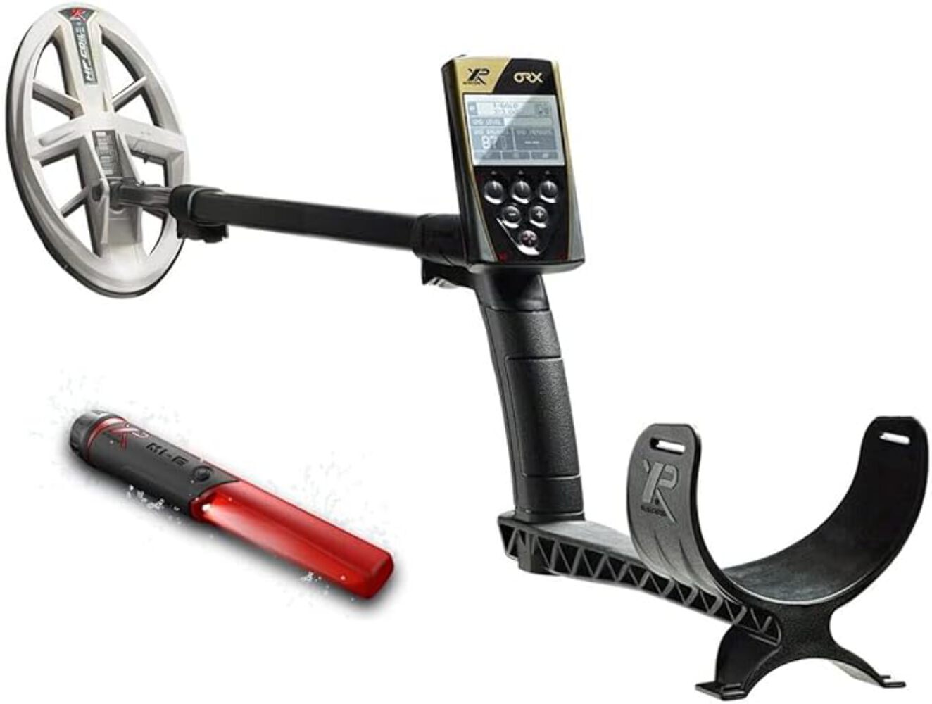XP ORX RC Gold Prospecting Metal Detector With 9.5×5 Inch Elliptical HF Coil and