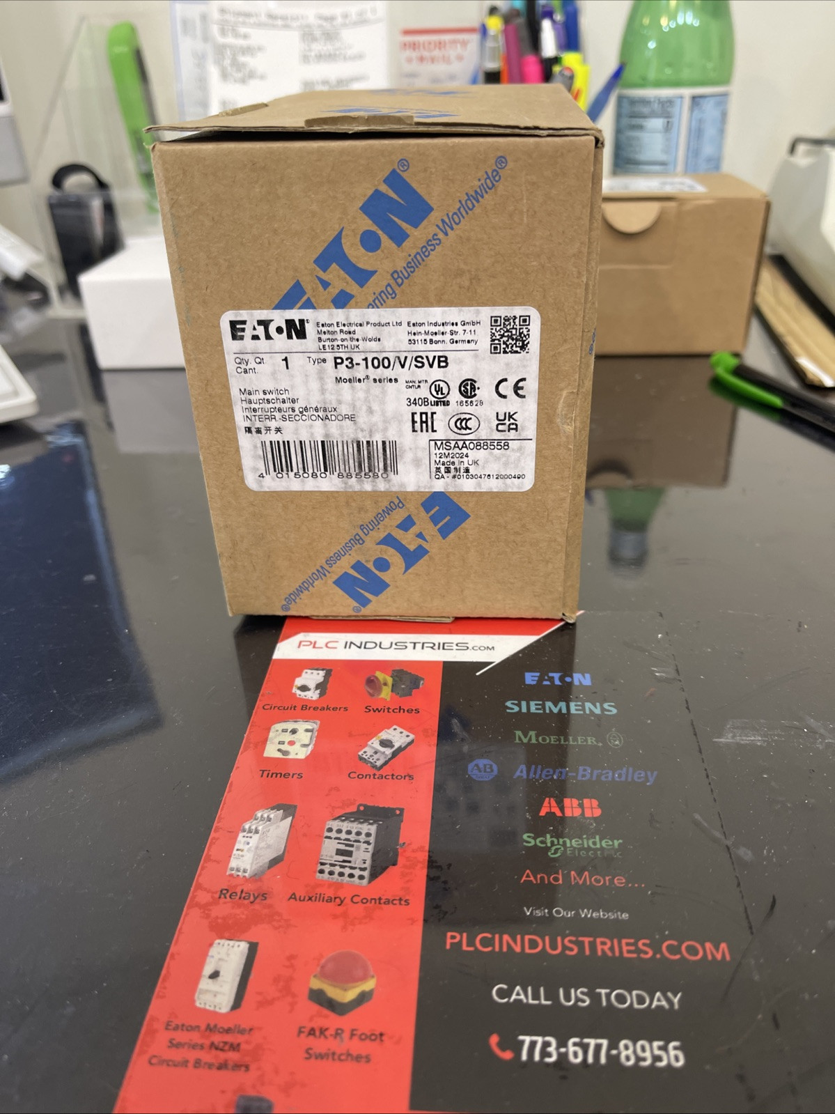 P3100/V/SVB MOELLER. EATON P3-100/V/SVB. BASE MOUNT 100 AMPS. SWITCH