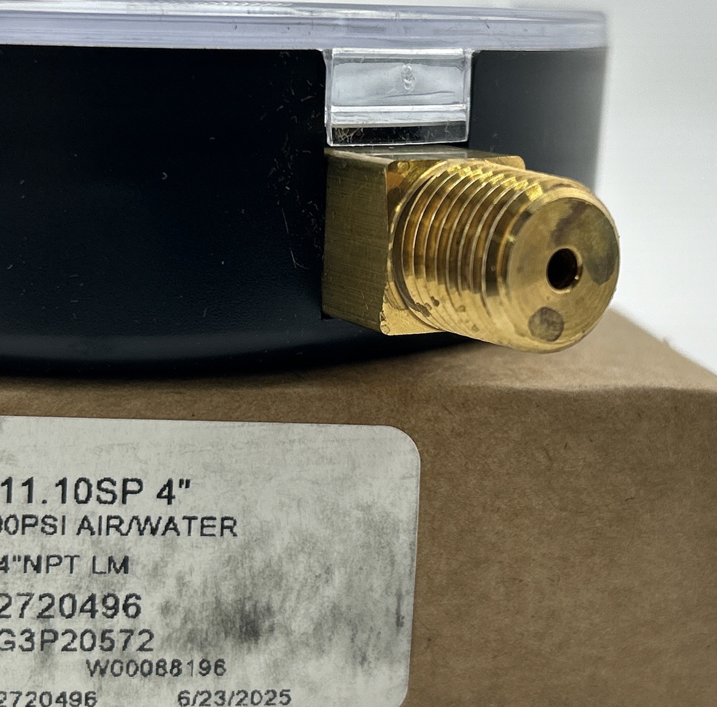 Hiller 111.10SP 4” Air/Water Pressure Guage 0-300psi 1/4” NPT LM