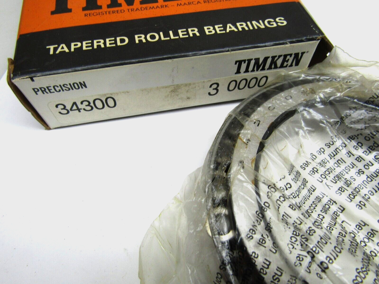 Timken 34300 -30000 *3 Class 3 Precision Tapered Roller Bearing Cone Made in USA