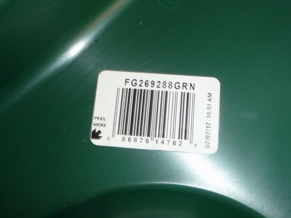 Rubbermaid Commercial Slim Jim Bottle & Can Recycling Bin Lid FG269288GRN New