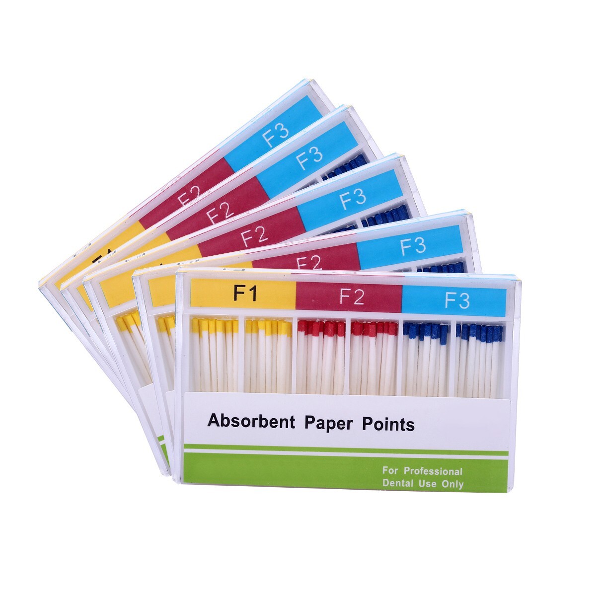 10X AZDENT Dental Endodontics Absorbent Paper Points Tips F1 F2 F3 100pcs/box